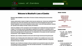 What Zambialaws.com website looked like in 2018 (5 years ago)