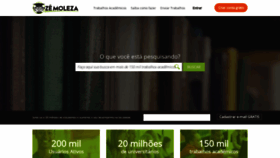 What Zemoleza.com.br website looked like in 2018 (5 years ago)