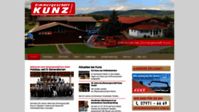 What Zimmergeschaeft-kunz.de website looked like in 2018 (5 years ago)