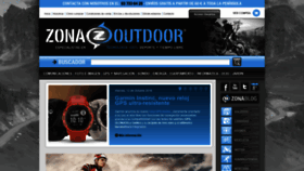 What Zonaoutdoor.es website looked like in 2018 (5 years ago)