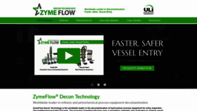 What Zymeflow.com website looked like in 2018 (5 years ago)