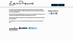 What Zen-dreams.com website looked like in 2018 (5 years ago)