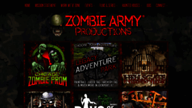 What Zombiearmyproductions.com website looked like in 2018 (5 years ago)