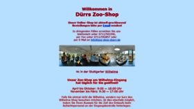 What Zoo-shop-duerr.de website looked like in 2018 (5 years ago)