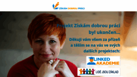 What Ziskamdobroupraci.cz website looked like in 2018 (5 years ago)