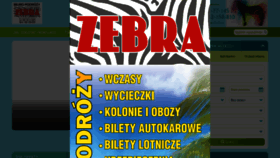 What Zebra-travel.pl website looked like in 2018 (5 years ago)