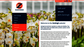 What Zantingh.com website looked like in 2018 (5 years ago)