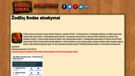 What Zodziusodas.lt website looked like in 2018 (5 years ago)