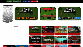 What Zombieroyale.io website looked like in 2018 (5 years ago)