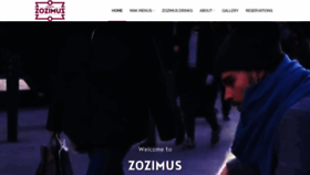 What Zozimusbar.ie website looked like in 2018 (5 years ago)