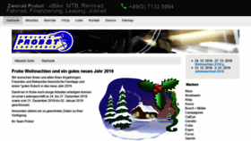 What Zweirad-probst.de website looked like in 2018 (5 years ago)