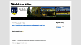 What Zsmalinec.sk website looked like in 2018 (5 years ago)