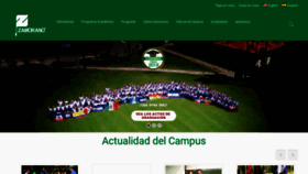 What Zamorano.edu website looked like in 2018 (6 years ago)