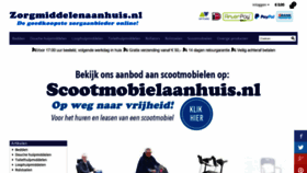What Zorgmiddelenaanhuis.nl website looked like in 2018 (5 years ago)