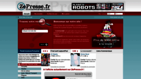 What Zepresse.fr website looked like in 2018 (5 years ago)