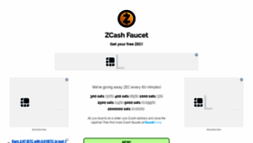 What Zcashfaucet.info website looked like in 2018 (5 years ago)