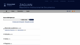 What Zaguan.unizar.es website looked like in 2018 (5 years ago)