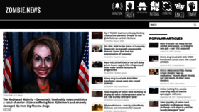 What Zombie.news website looked like in 2019 (5 years ago)