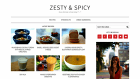 What Zestyandspicy.com website looked like in 2019 (5 years ago)