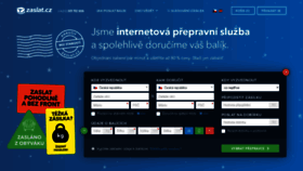 What Zaslat.cz website looked like in 2019 (5 years ago)