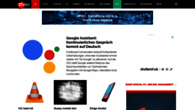 What Zdnet.de website looked like in 2019 (5 years ago)