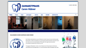 What Zahnarztpraxis-huebner.de website looked like in 2019 (5 years ago)
