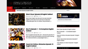 What Zuranime.com website looked like in 2019 (5 years ago)