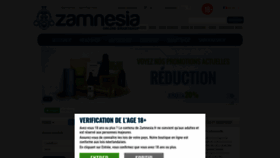 What Zamnesia.fr website looked like in 2019 (5 years ago)