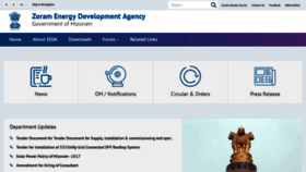 What Zeda.mizoram.gov.in website looked like in 2019 (5 years ago)