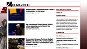 What Zinoviev.info website looked like in 2019 (5 years ago)