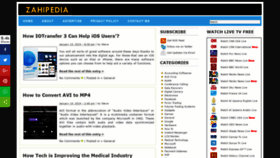 What Zahipedia.net website looked like in 2019 (5 years ago)