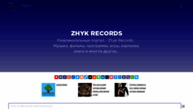 What Zhykrecords.biz website looked like in 2019 (5 years ago)