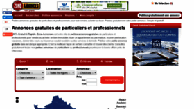 What Zone-annonces.net website looked like in 2019 (5 years ago)