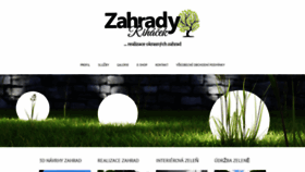 What Zahrady-rihacek.cz website looked like in 2019 (5 years ago)