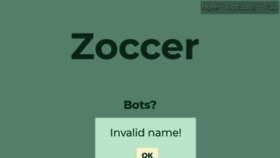 What Zoccer.io website looked like in 2019 (5 years ago)