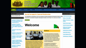 What Zambiaimmigration.gov.zm website looked like in 2019 (5 years ago)