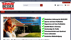 What Zuhausebesserwohnen.de website looked like in 2019 (5 years ago)