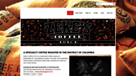 What Zekescoffeedc.com website looked like in 2019 (5 years ago)