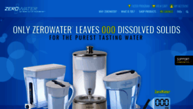 What Zerowater.com website looked like in 2019 (5 years ago)
