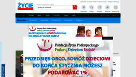 What Zycie.pl website looked like in 2019 (5 years ago)