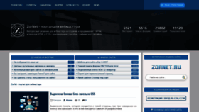 What Zornet.ru website looked like in 2019 (5 years ago)