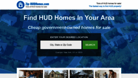 What Zip-hudhomes.com website looked like in 2019 (5 years ago)