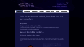 What Zauberhumor.de website looked like in 2019 (5 years ago)