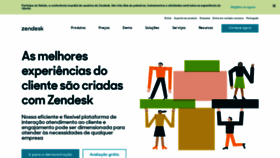 What Zendesk.com.br website looked like in 2019 (6 years ago)