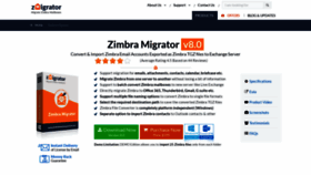 What Zimbratoexchangeserver.com website looked like in 2019 (5 years ago)