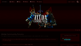 What Zeldacommunity.com website looked like in 2019 (5 years ago)