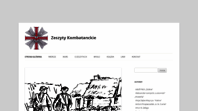 What Zeszytykombatanckie.pl website looked like in 2019 (5 years ago)