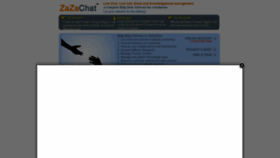 What Zazachat.com website looked like in 2019 (5 years ago)