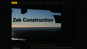 What Zakconstruction.net website looked like in 2019 (5 years ago)