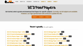 What Zedpastpapers.com website looked like in 2019 (5 years ago)